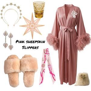 Ugg Pink Sheepskin Slippers